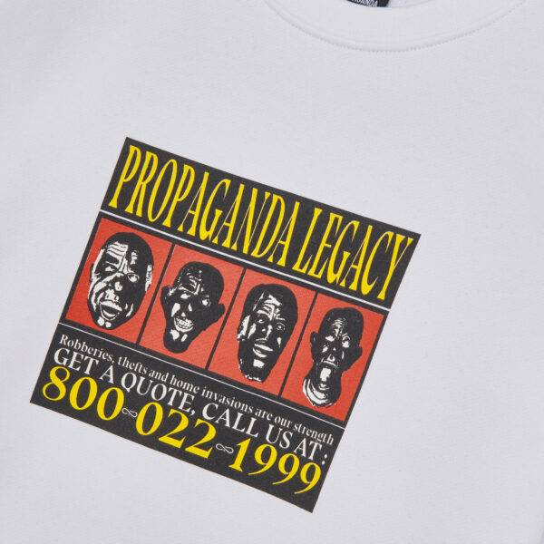 Propaganda Wanted Crewneck – White Offerta per la Festa della Mamma