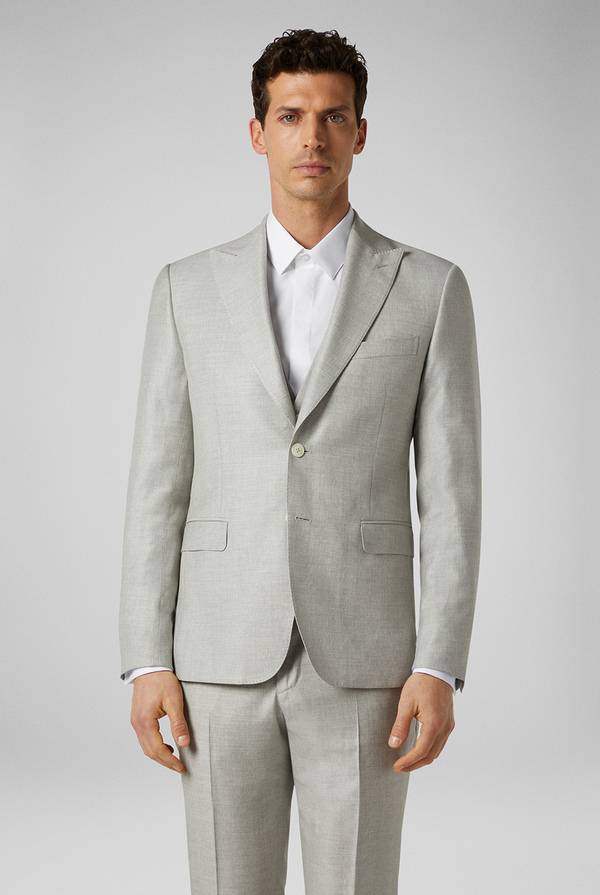 Pull Pal Zileri Abito tre pezzi della linea Cerimonia in lana e viscosa stretch Saldi Di Fabbrica