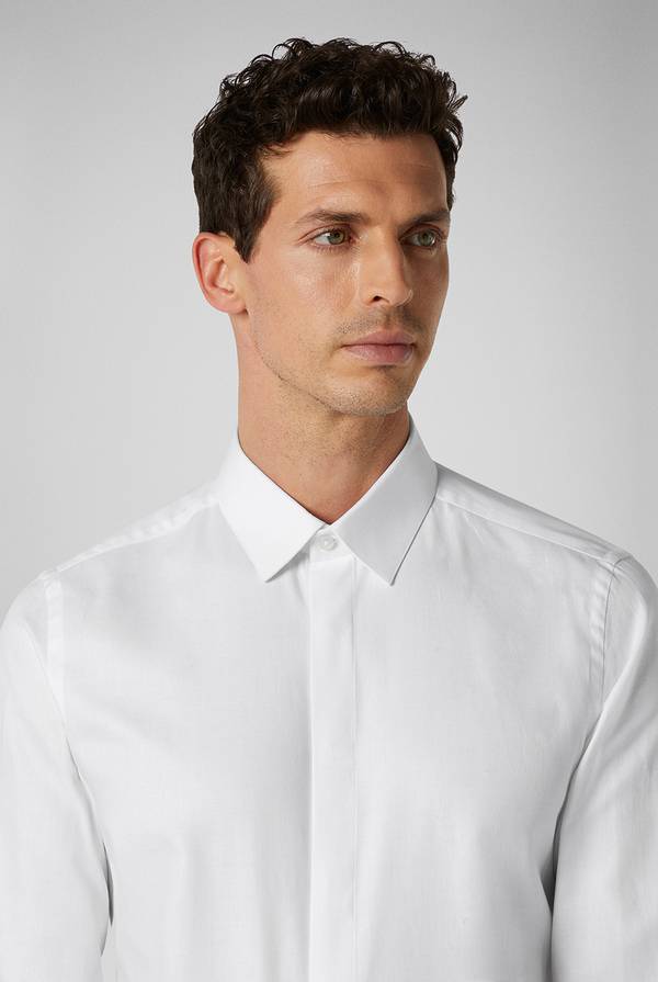 Pull Pal Zileri Camicia in puro cotone della linea Cerimonia con micro disegnature In Saldo