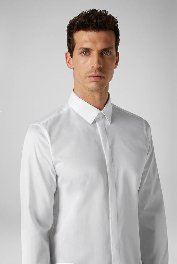 Pull Pal Zileri Camicia in puro cotone della linea Cerimonia con micro disegnature Nuova