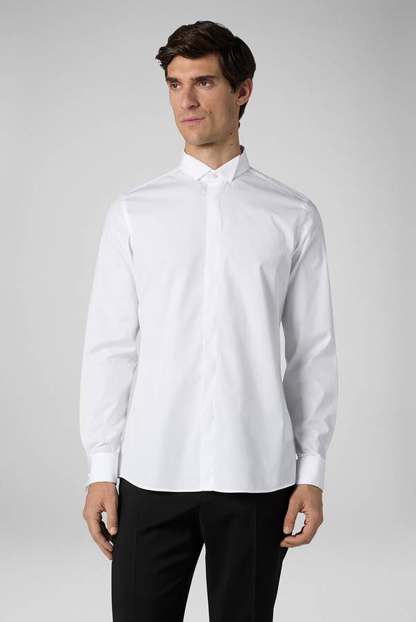 Pull Pal Zileri Camicia Cerimonia bianca con collo smoking Sottocosto