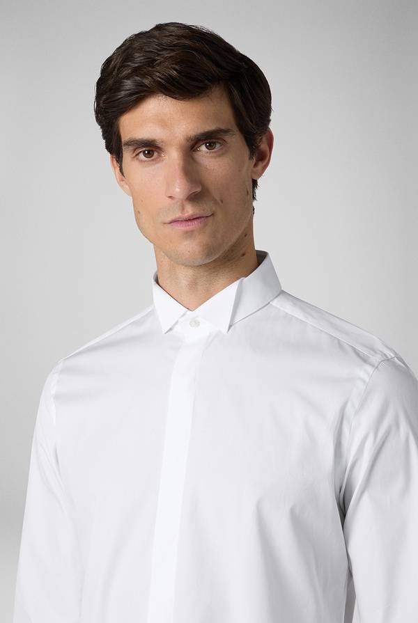 Pull Pal Zileri Camicia Cerimonia bianca con collo smoking Sottocosto