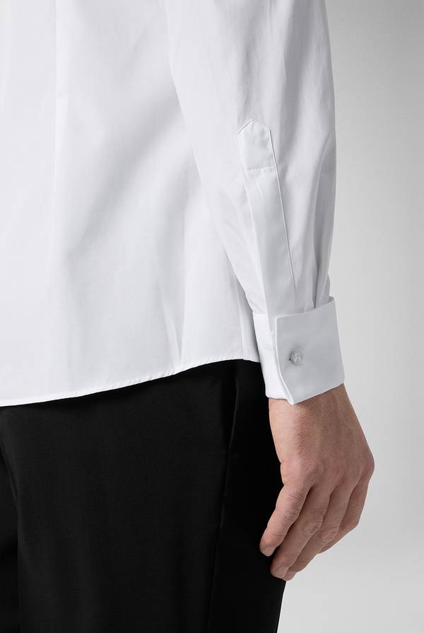 Pull Pal Zileri Camicia Cerimonia bianca con collo smoking Sottocosto
