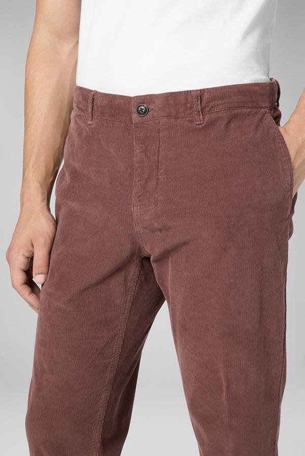 Pull Pal Zileri Pantaloni chino tinti in capo in cotone corduroy Promozione
