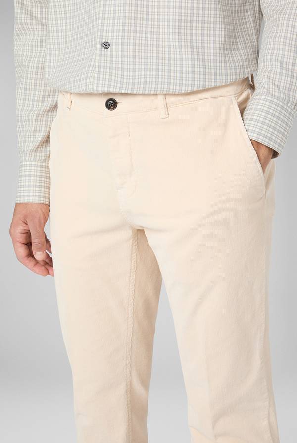 Pull Pal Zileri Pantaloni chino tinti in capo in cotone corduroy Pezzi Unici