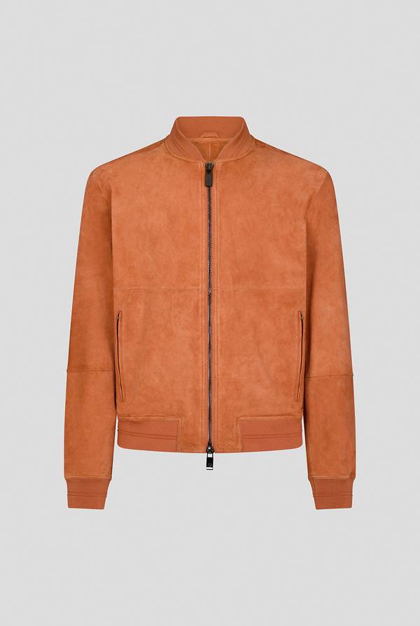 Pull Pal Zileri Bomber in suede color albicocca Sconto