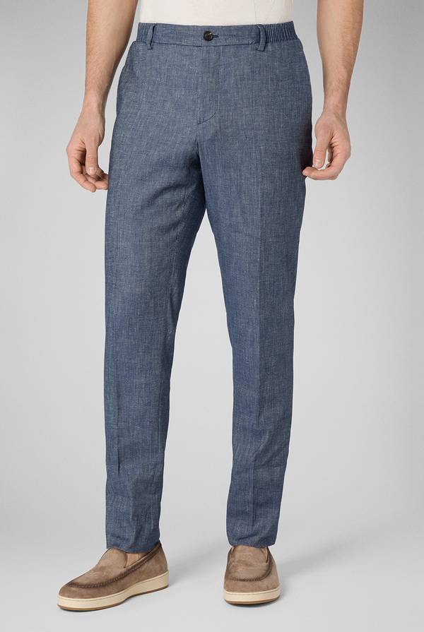 Pull Pal Zileri Pantalone in lino e cotone stretch 2025