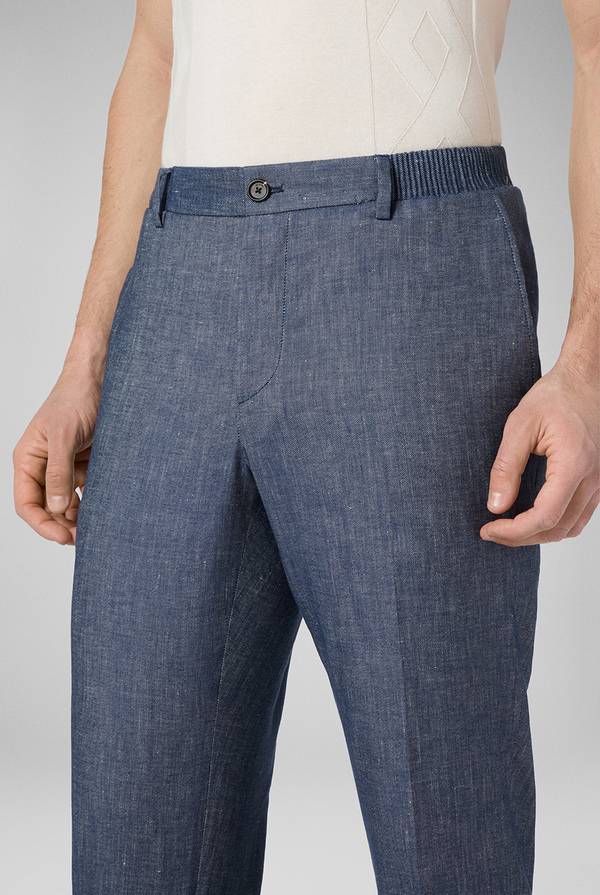Pull Pal Zileri Pantalone in lino e cotone stretch 2025