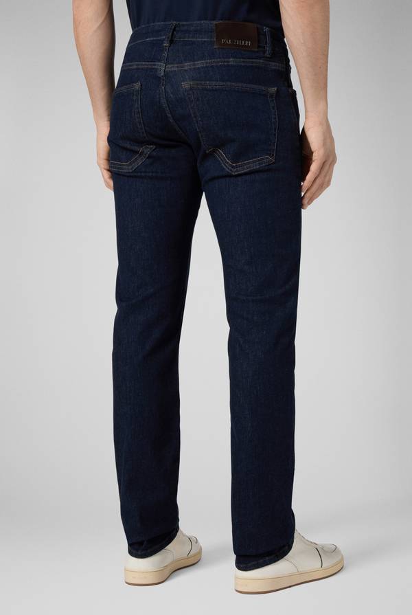Pull Pal Zileri Denim 5 tasche lavaggio scuro Vendita