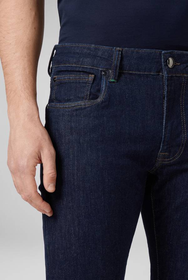 Pull Pal Zileri Denim 5 tasche lavaggio scuro Vendita