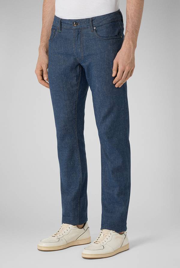 Pull Pal Zileri Denim 5 tasche effetto lino Promozione