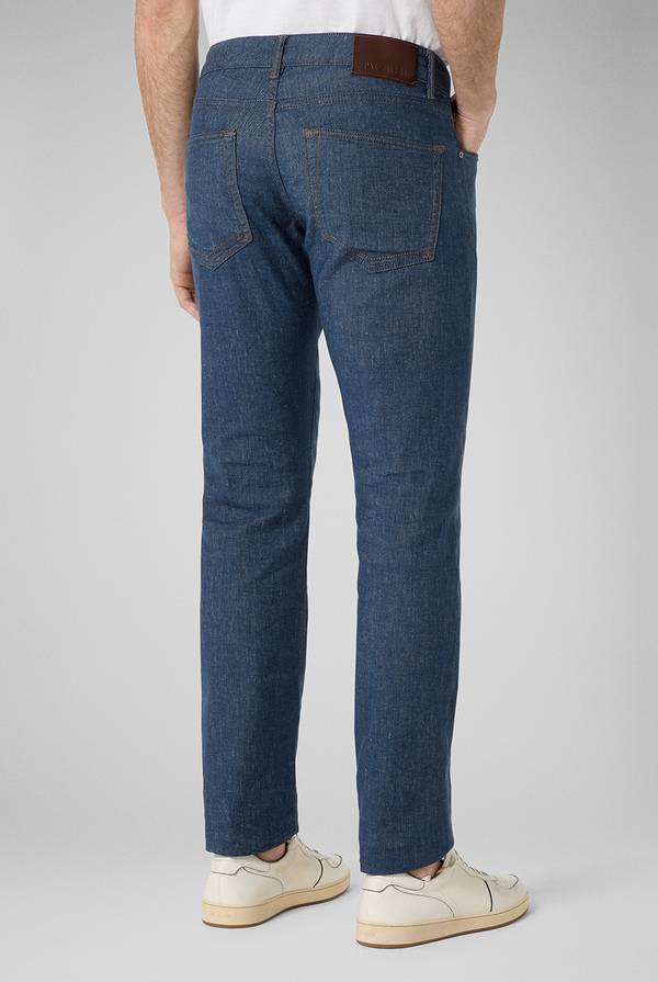 Pull Pal Zileri Denim 5 tasche effetto lino Promozione