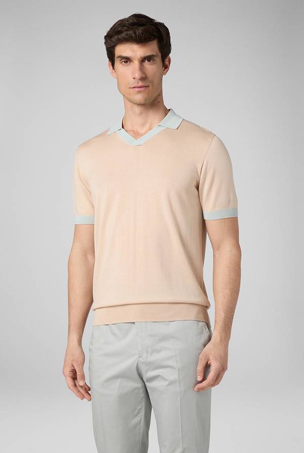 Pull Pal Zileri Polo a maniche corte con scollo a V Fino Al -60%
