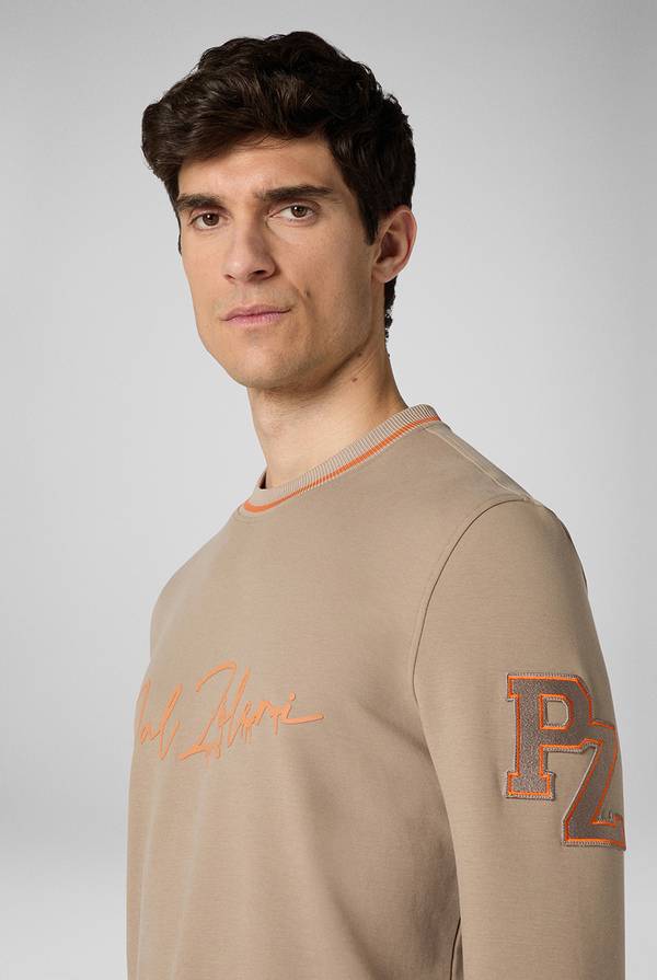 Pull Pal Zileri Felpa in cotone stretch con logo Moda