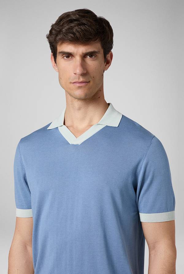 Pull Pal Zileri Polo a maniche corte con scollo a V In Linea
