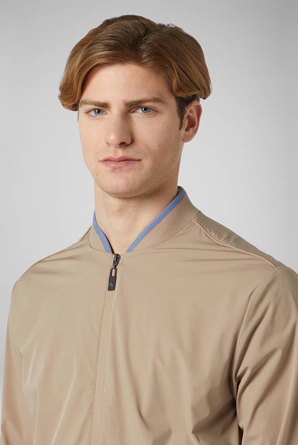 Pull Pal Zileri Bomber in soft shell color tortora Spedizione Gratuita