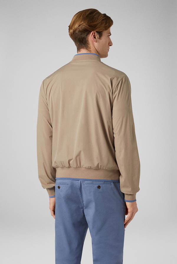 Pull Pal Zileri Bomber in soft shell color tortora Spedizione Gratuita