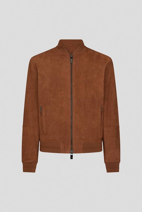 Pull Pal Zileri Bomber in suede marrone Qualità Garantita