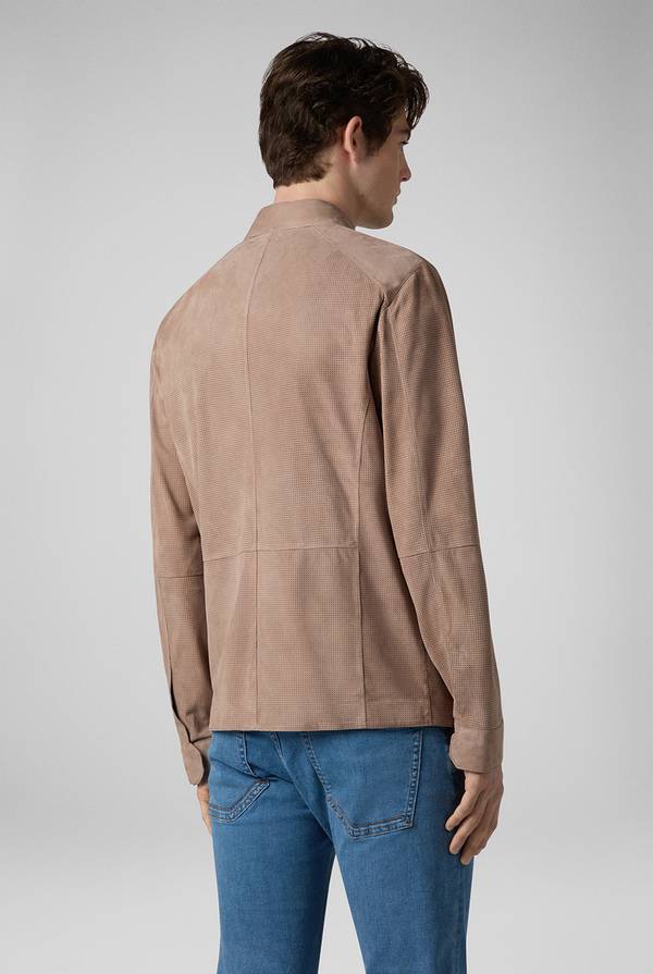 Pull Pal Zileri Overshirt in suede e nappa micro perforata Fino Al -60%