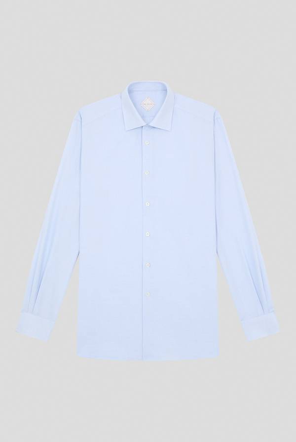 Pull Pal Zileri Camicia azzurra con micro struttura Economico