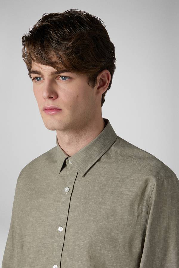 Pull Pal Zileri Camicia in lino e cotone Vendite Flash