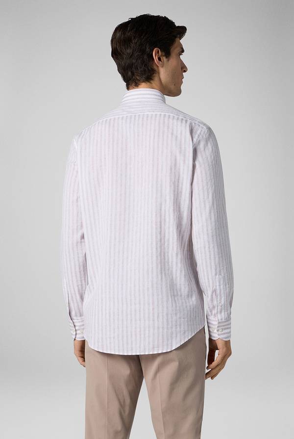 Pull Pal Zileri Camicia a macro righe bianche e azzurre Vendita Economica