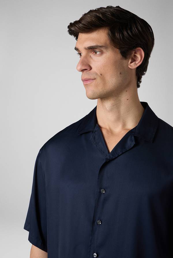 Pull Pal Zileri Camicia bowling blu navy I Più Venduti