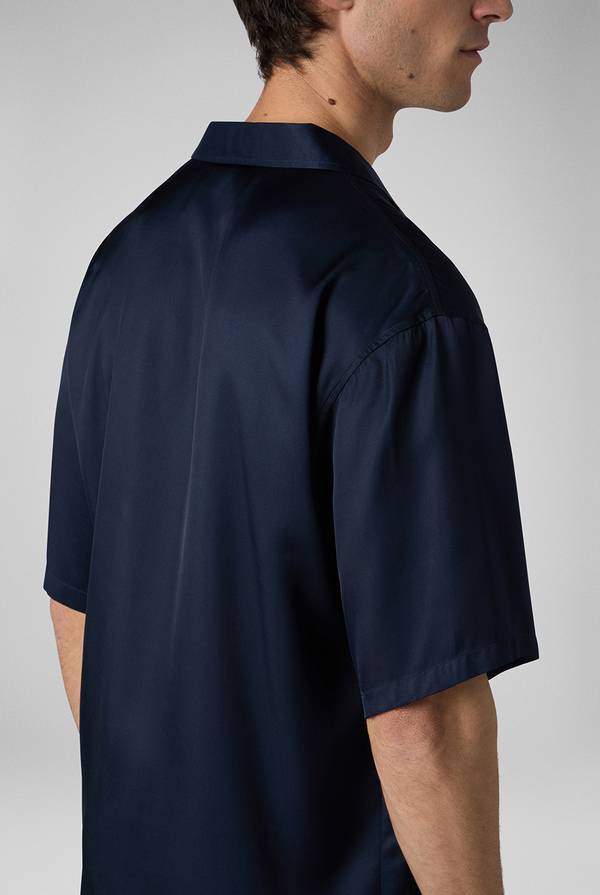 Pull Pal Zileri Camicia bowling blu navy I Più Venduti