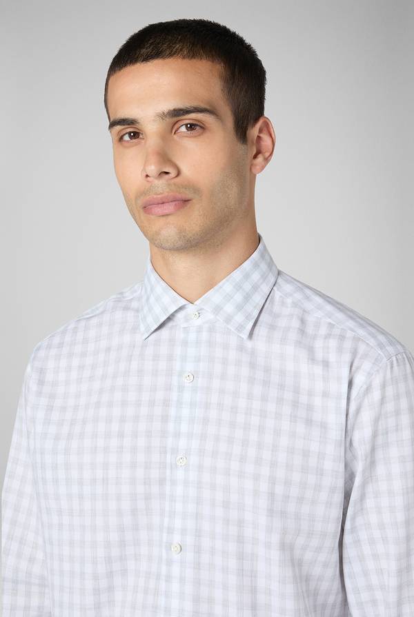 Pull Pal Zileri Camicia micro fantasia con collo Milano Comprare a buon mercato