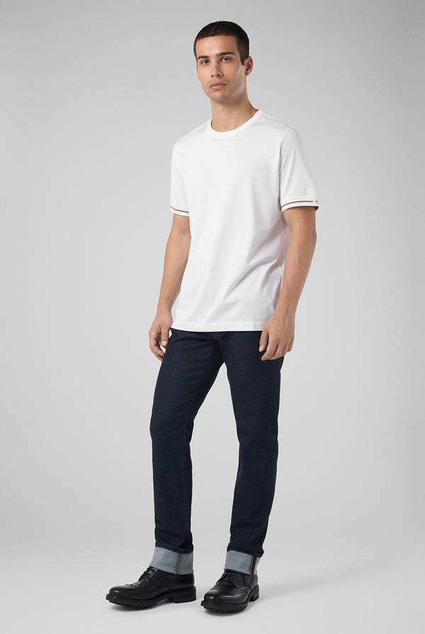 Pull Pal Zileri T-Shirt in jersey con logo ricamato Pezzi Unici