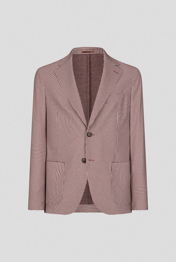 Pull Pal Zileri Giacca Effortless in jersey con motivo pied de poule