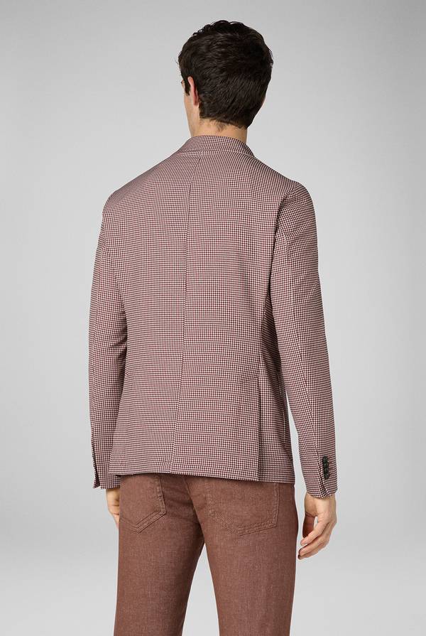 Pull Pal Zileri Giacca Effortless in jersey con motivo pied de poule Shopping Online