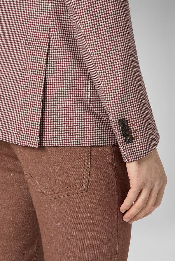 Pull Pal Zileri Giacca Effortless in jersey con motivo pied de poule Shopping Online