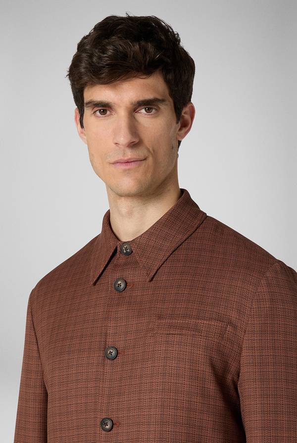 Pull Pal Zileri Giacca camicia con motivo micro check Online Outlet
