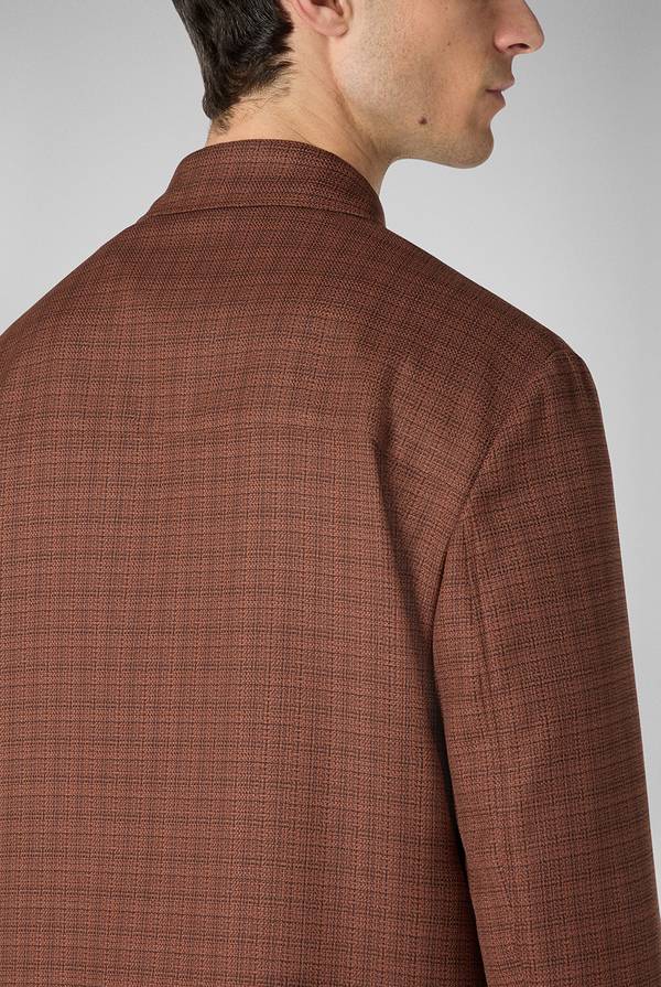 Pull Pal Zileri Giacca camicia con motivo micro check Online Outlet