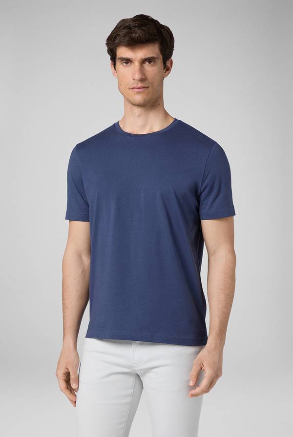 Pull Pal Zileri T-Shirt in cotone nel colore blu In Linea