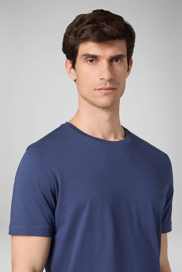 Pull Pal Zileri T-Shirt in cotone nel colore blu In Linea