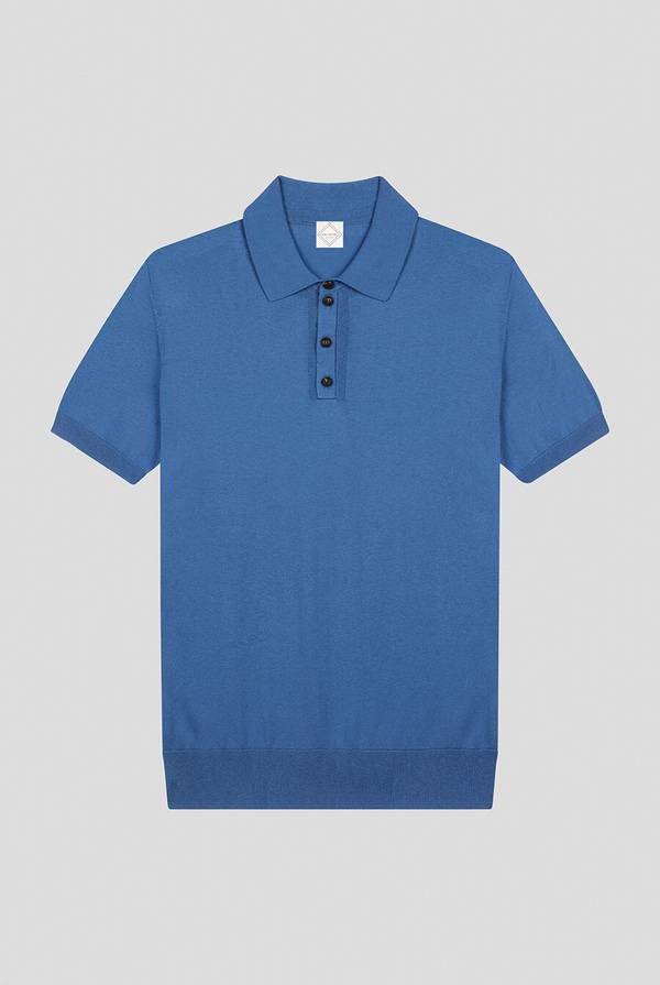 Pull Pal Zileri Polo in maglia di lana e seta