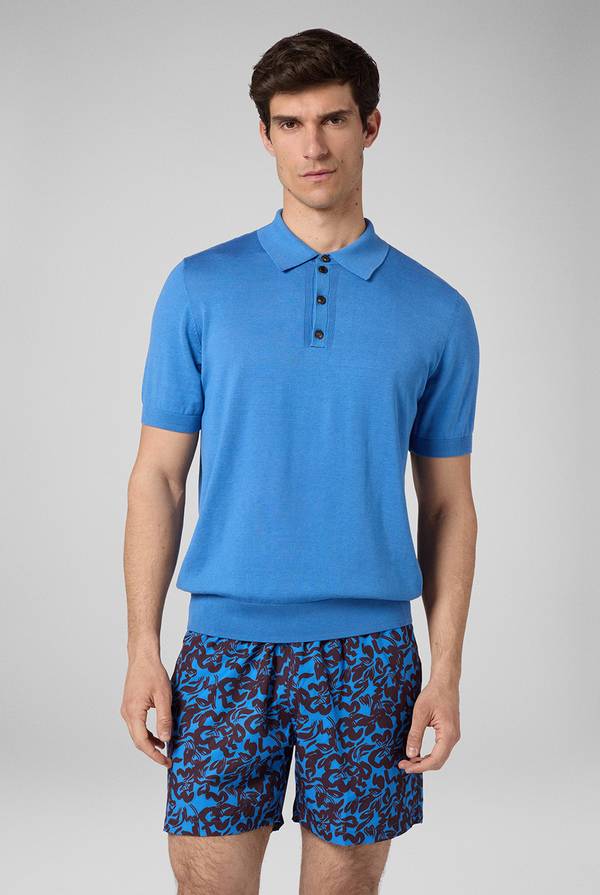 Pull Pal Zileri Polo in maglia di lana e seta Nuovo