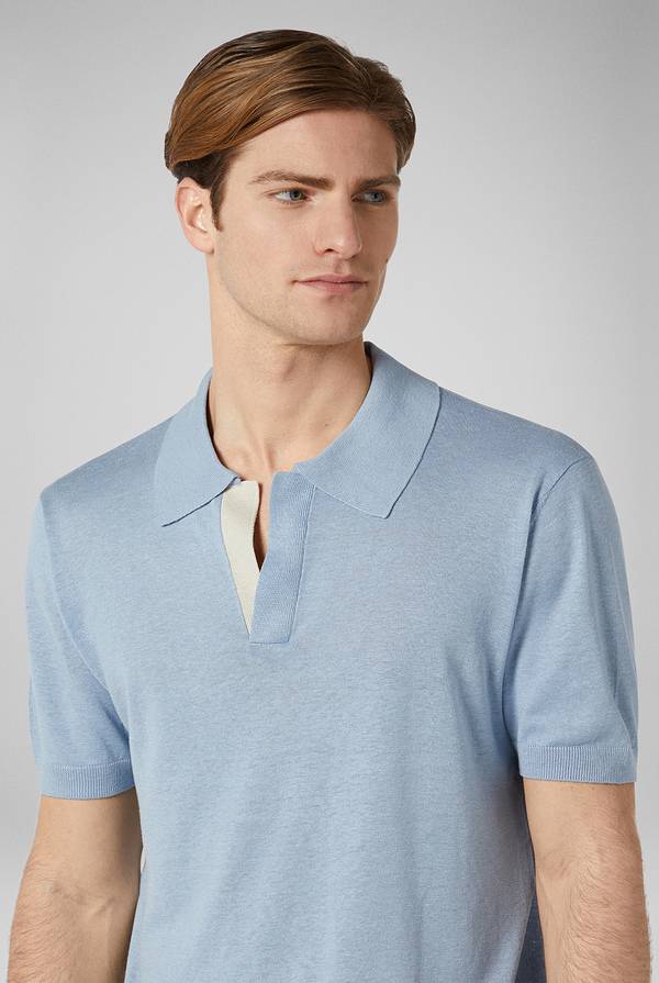 Pull Pal Zileri Polo in maglia di lino e seta Qualità