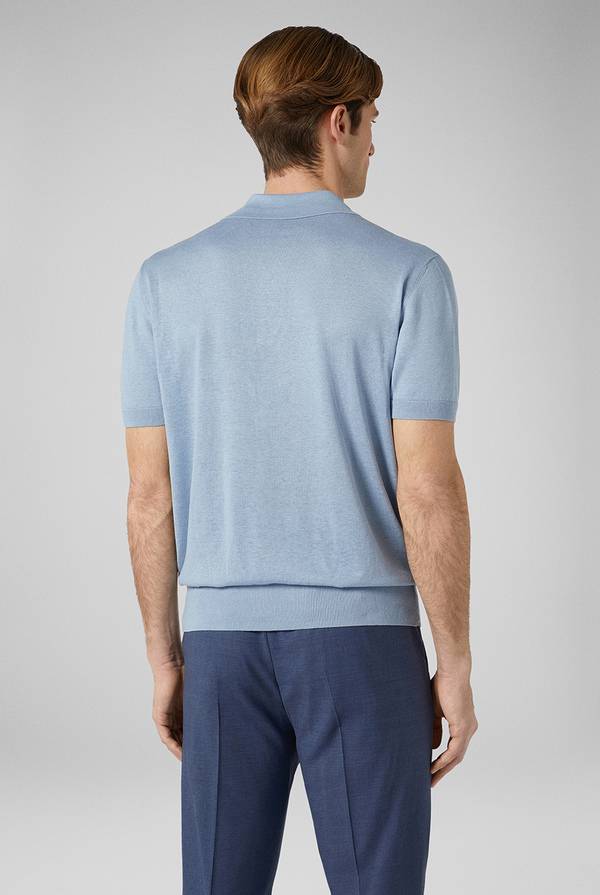 Pull Pal Zileri Polo in maglia di lino e seta Qualità