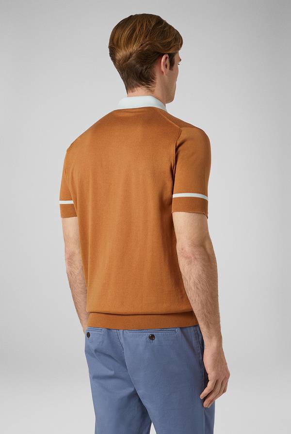 Pull Pal Zileri Polo in maglia con dettagli a contrasto Promozione