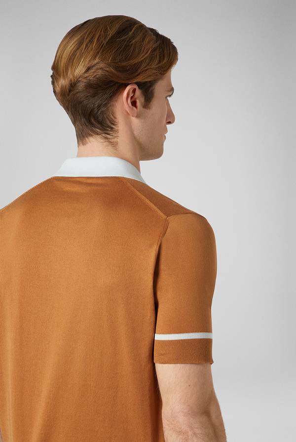 Pull Pal Zileri Polo in maglia con dettagli a contrasto Promozione