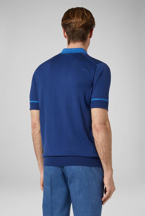 Pull Pal Zileri Polo in maglia con dettagli a contrasto Consegna Veloce