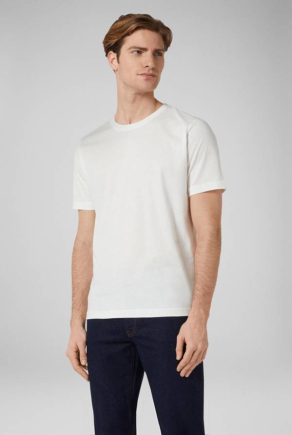 Pull Pal Zileri T-Shirt in cotone nel colore bianco Promozione Limitata