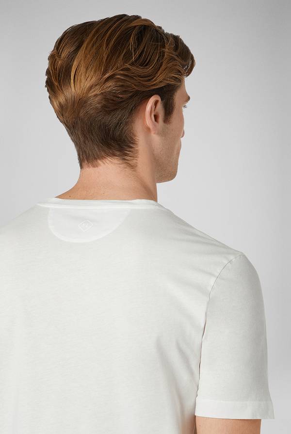 Pull Pal Zileri T-Shirt in cotone nel colore bianco Promozione Limitata