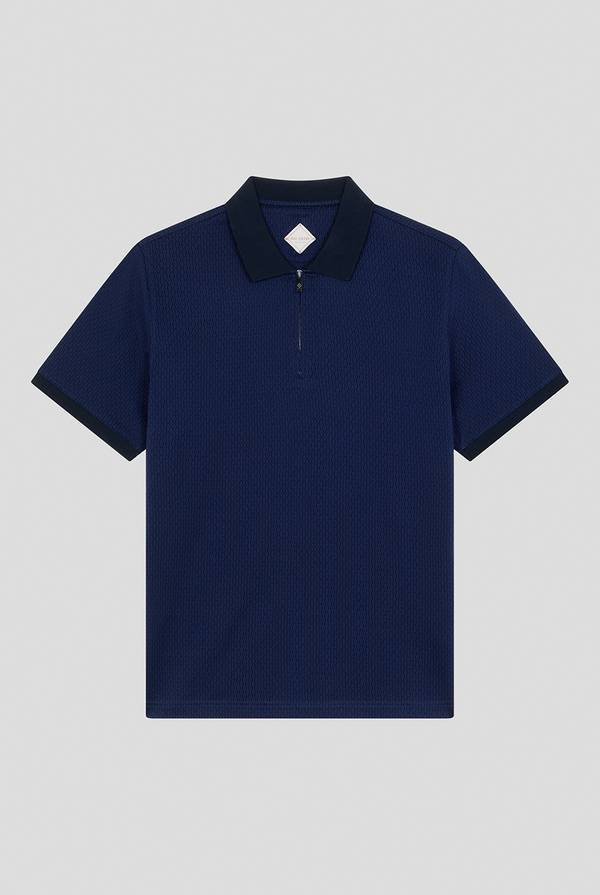 Pull Pal Zileri Polo a zip in cotone mercerizzato