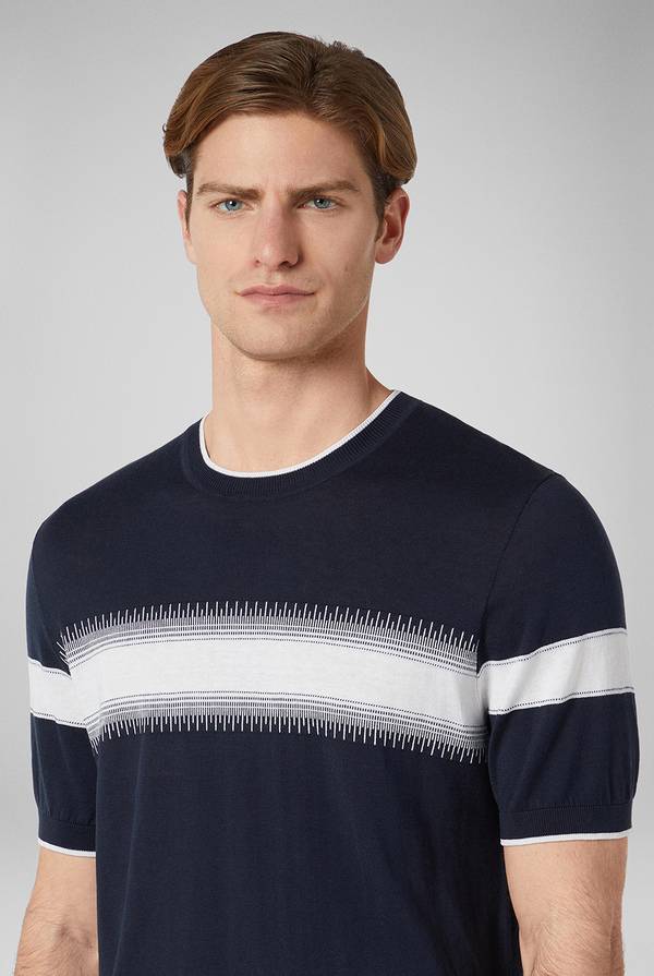 Pull Pal Zileri Maglia girocollo in seta e cotone Convenienza
