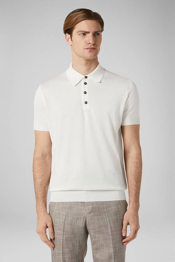 Pull Pal Zileri Polo in maglia di seta e cotone Online