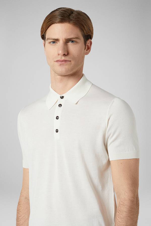 Pull Pal Zileri Polo in maglia di seta e cotone Online